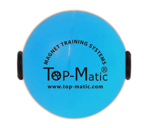 Palla magnetica Tecnic-Ball  SOFT blu per esercizi con Labrador