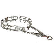 Collare a punte in acciaio cromato "Training your dog", 3 mm Collare a punte in acciaio cromato "Training your dog", 3 mm