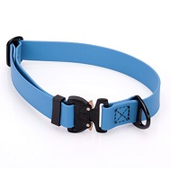 Collare in Biothane "Solid Cobra" blu per Labrador, largo 2,5 cm Collare in Biothane "Solid Cobra" blu per Labrador, largo 2,5 cm
