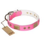 FDT Artisan - Collare in pelle rosa "Pink World" per Labrador FDT Artisan - Collare in pelle rosa "Pink World" per Labrador