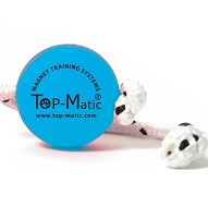 Palla magnetica Fun-Ball SOFT blu con corda per Labrador