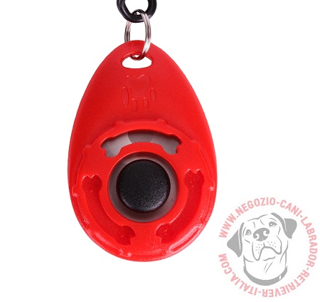 Clicker rosso per addestramento del Labrador