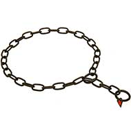 Collare a catena in acciaio inox annerito, Herm Sprenger, 3 mm Collare a catena in acciaio inox annerito, Herm Sprenger, 3 mm