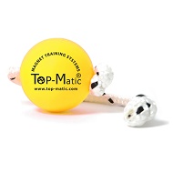 Palla magnetica Fun-Ball mini soft gialla con corda per Labrador Palla magnetica Fun-Ball mini soft gialla con corda per Labrador