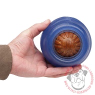 Grande gioco blu "Everlasting Treat Ball" per Labrador Grande gioco blu "Everlasting Treat Ball" per Labrador