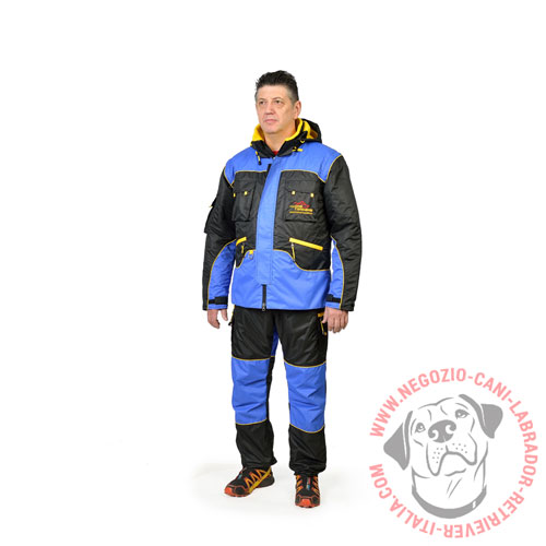 Tuta azzurro/nera Protective suit per addestratore