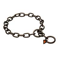 Collare a catena in acciaio inox annerito, 4 mm, per Labrador Collare a catena in acciaio inox annerito, 4 mm, per Labrador