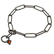 Collare Salva Pelo in acciaio inox annerito, 3 mm, per Labrador Collare Salva Pelo in acciaio inox annerito, 3 mm, per Labrador