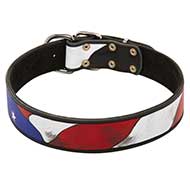Collare dipinto a mano "American Pride" per Labrador Retriever Collare dipinto a mano "American Pride" per Labrador Retriever