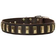 Grazioso collare in cuoio "Column Style" per Labrador Retriever Grazioso collare in cuoio "Column Style" per Labrador Retriever