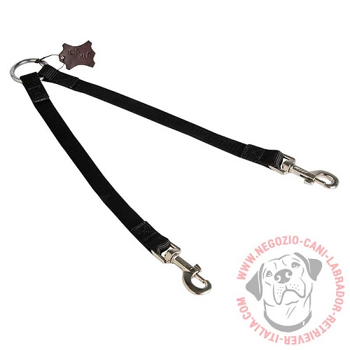Guinzaglio accoppiacani "Keep on a short leash" per Labrador - Clicca l'immagine per chiudere