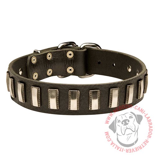 Elegante collare in cuoio "Necklace" per Labrador Retriever - Clicca l'immagine per chiudere