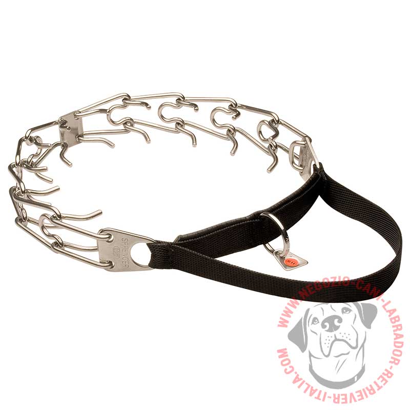 Collare a punte in acciaio inox "Good Manners Dog", 3,25 mm - Clicca l'immagine per chiudere