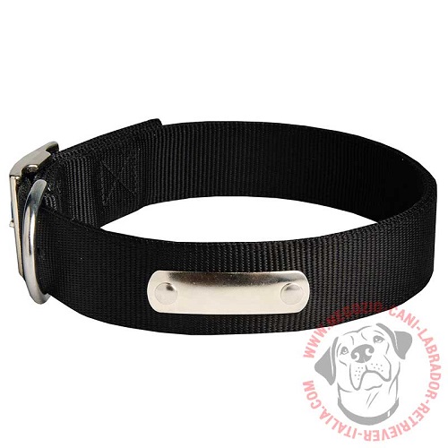 Collare in nylon con targhetta metallica per Labrador Retriever - Clicca l'immagine per chiudere