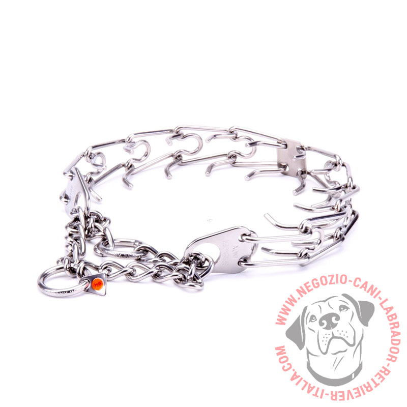 Collare con punte in acciaio inox "Obedience Training", 4 mm - Clicca l'immagine per chiudere