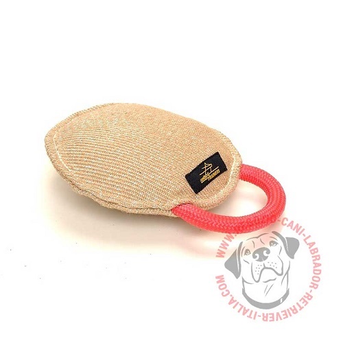 Rotondo cuscinetto da mordere in juta per Labrador Retriever - Clicca l'immagine per chiudere