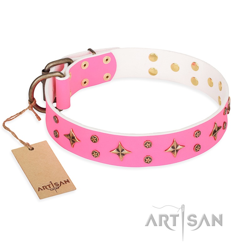 FDT Artisan - Collare rosa "Chi-Chi Pink Rose" per Labrador - Clicca l'immagine per chiudere