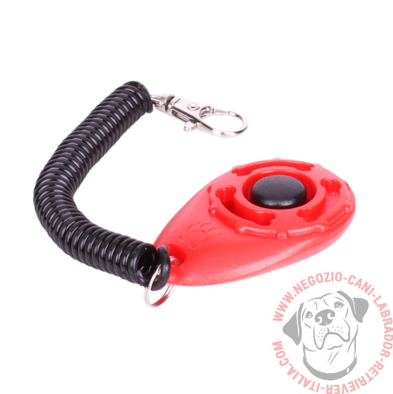 Clicker rosso per addestramento del Labrador Retriever - Clicca l'immagine per chiudere