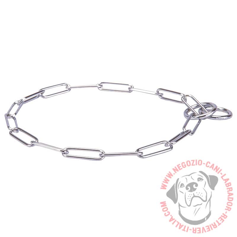 Collare in acciaio cromato "Sound look" per Labrador, 3 mm - Clicca l'immagine per chiudere