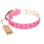 FDT Artisan - Collare rosa "Chi-Chi Pink Rose" per Labrador FDT Artisan - Collare rosa "Chi-Chi Pink Rose" per Labrador