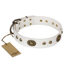 FDT Artisan - Collare bianco "Adorable Dream" per Labrador FDT Artisan - Collare bianco "Adorable Dream" per Labrador