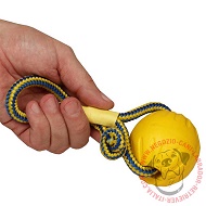 Palla con corda "Go get it" per Labrador, 7,5 cm di diametro