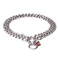 Collare in acciaio inox "Double Chain", 3 mm, per Labrador