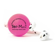 Palla magnetica Fun-Ball super soft rosa con corda per Labrador