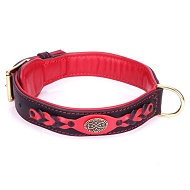 Collare rosso-nero e morbida fodera "Heavy Fire" per Labrador Collare rosso-nero e morbida fodera "Heavy Fire" per Labrador